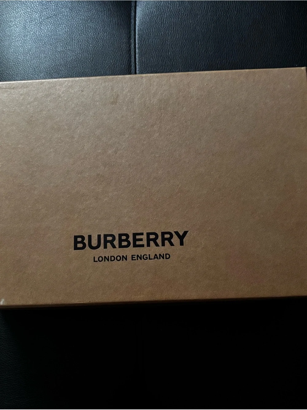 Burberry Beige Leather Sneakers with Signature Check Panels - Picture 7 of 7